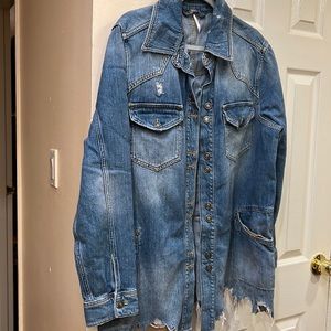 Free people Denim jacket used a few times